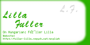 lilla fuller business card